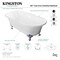 Aqua Eden Clawfoot Bathtubs, 60 L, 30.5 W, White/Brushed Nickel, Cast Iron VCTND603017NB8 - alternate 2